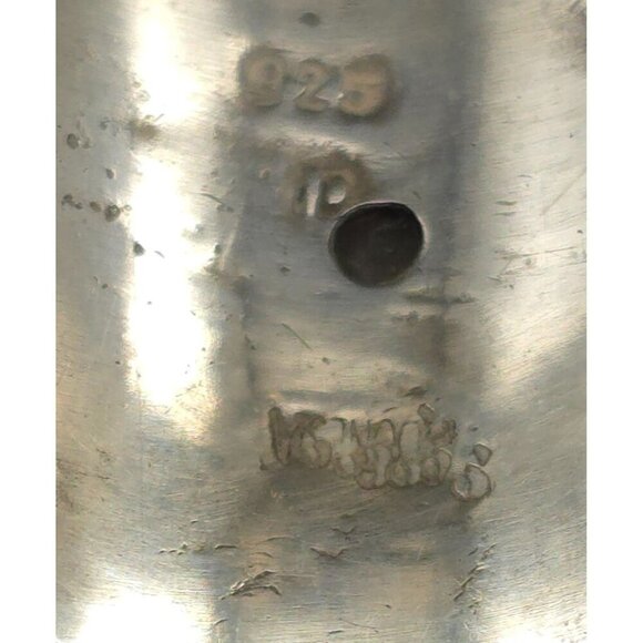 Vntg 925 Sterling Silver Statement Ring White Druzy Quartz Intricate Metalwork - Picture 8 of 13